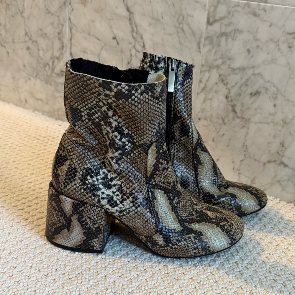 Jeffrey Campbell snakeskin boots